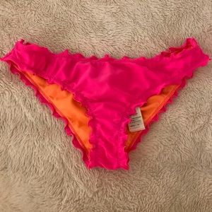 Pink holllister bikini bottom